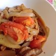 サッパリ、トマトと玉葱と豚肉の炒め物