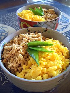 電子レンジで☆お手軽そぼろご飯-レシピのメイン写真