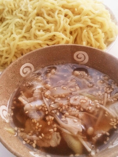 豚バラ肉とネギのつけ麺-レシピのメイン写真