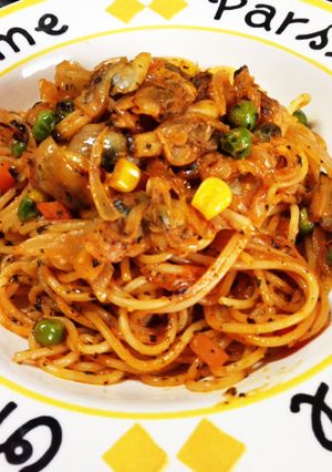 あさりのナポリタン-レシピのメイン写真