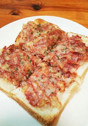 コンビーフじゃが玉トースト-レシピのメイン写真