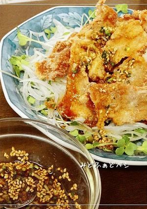 甘酢ダレで✿ひらひら豚の竜田揚げ-レシピのメイン写真
