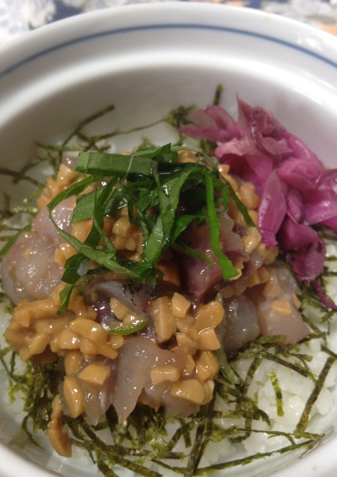 簡単♪アジと納豆ヘルシー和え-レシピのメイン写真