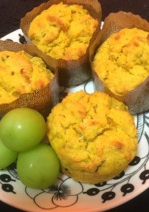 秋味☆南瓜さつまいもマフィン-レシピのメイン写真