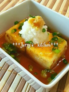 簡単♪揚げないヘルシー揚げ出し豆腐♡-レシピのメイン写真