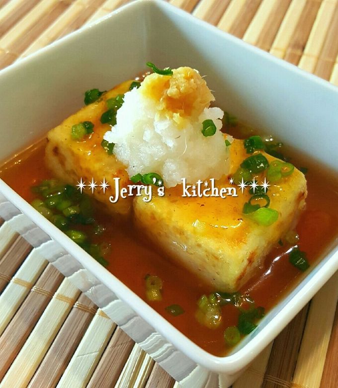 簡単♪揚げないヘルシー揚げ出し豆腐♡-レシピのメイン写真