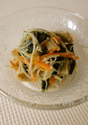 ご飯が進む♪えのきの香味和え-レシピのメイン写真
