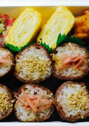 肉巻きご飯のお弁当-レシピのメイン写真