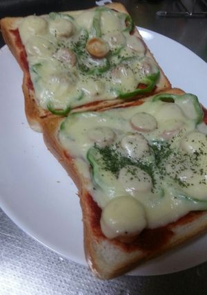 簡単なのにしっかり味！ピザトースト-レシピのメイン写真