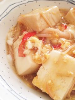 天津飯風*豆腐とえのきのポン酢あん-レシピのメイン写真