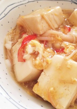 天津飯風＊豆腐とえのきのポン酢あん-レシピのメイン写真
