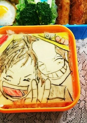 キャラ弁☆ワンピース☆エース&ルフィ-レシピのメイン写真