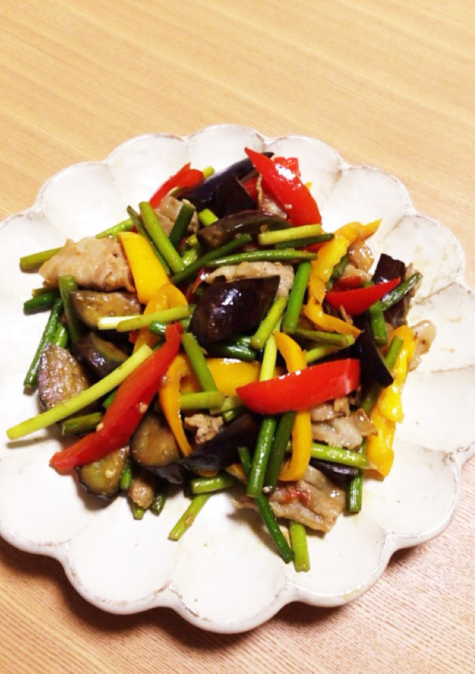 にんにくの芽と豚肉の本格炒め-レシピのメイン写真