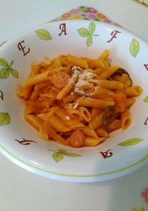 ワンポット・トマトパスタ～ナポリタン風～-レシピのメイン写真