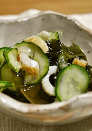きゅうりとわかめとちくわの酢の物-レシピのメイン写真