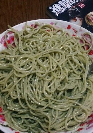 適当に作った超簡単バジルパスタ～♪♪-レシピのメイン写真