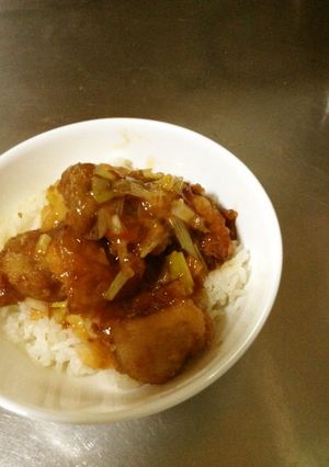 残りもの♪唐揚げチリソース丼-レシピのメイン写真