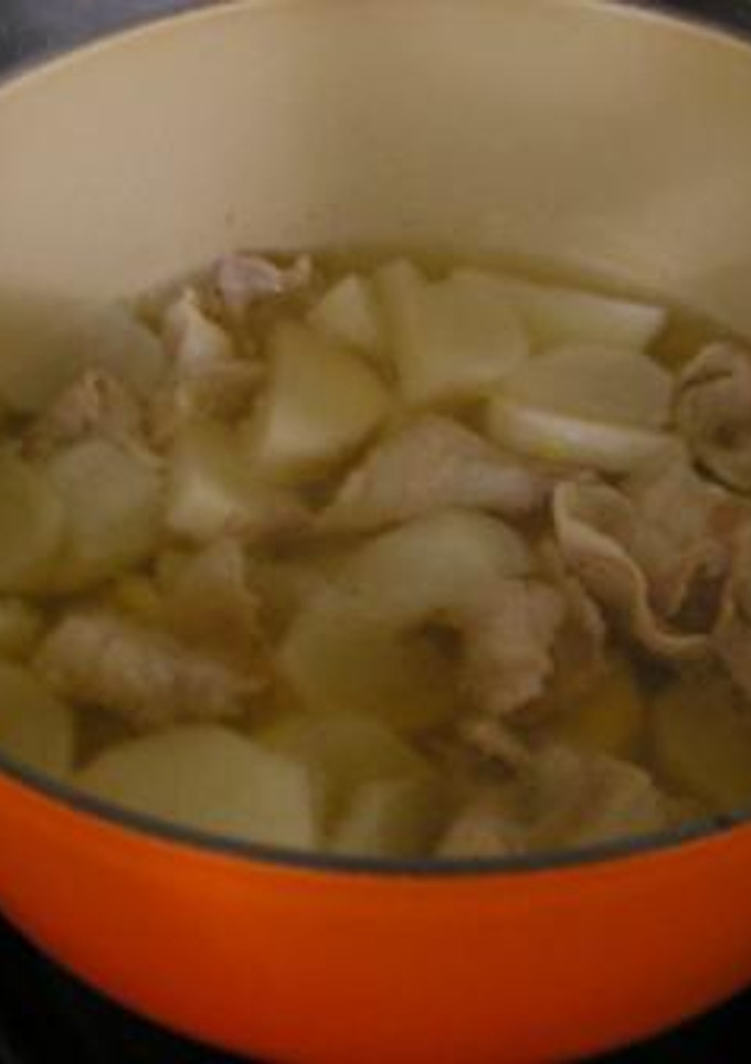 根菜と豚バラ肉のしょうが風味のスープ-レシピのメイン写真