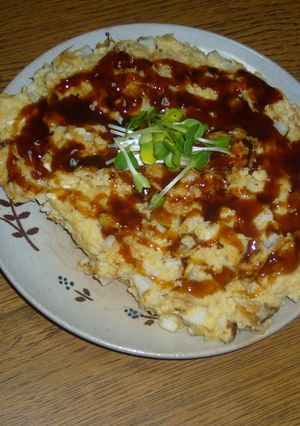 ふわふわとろろの卵焼き風-レシピのメイン写真