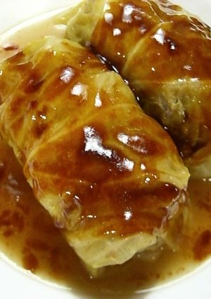 ソースが決め手のうまうまロールキャベツ-レシピのメイン写真