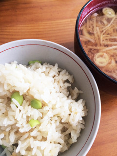 簡単!野菜だしで枝豆ご飯-レシピのメイン写真