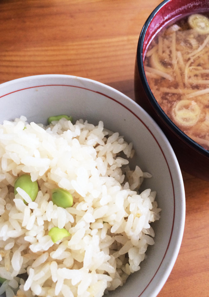 簡単！野菜だしで枝豆ご飯-レシピのメイン写真
