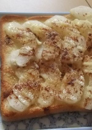 粉豆腐入り♫香ばし甘し♡梨トースト-レシピのメイン写真