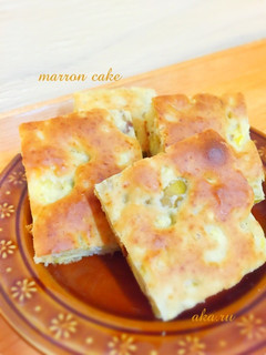 ホットケーキミックスで簡単♪マロンケーキ-レシピのメイン写真