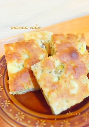 ホットケーキミックスで簡単♪マロンケーキ-レシピのメイン写真