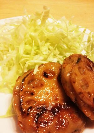 野菜たっぷり★蓮根で挟んだすりみバーグ-レシピのメイン写真