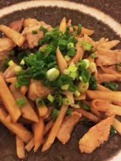簡単!豚肉と新生姜の炒め物-レシピのメイン写真