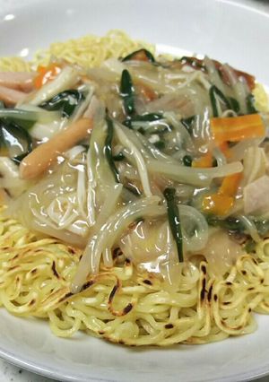 もやしとにらの塩ダレあんかけ焼きそば-レシピのメイン写真