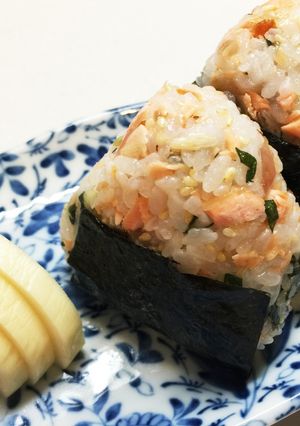 BBQ&夏に！さっぱり鮭ミョウガおにぎり-レシピのメイン写真