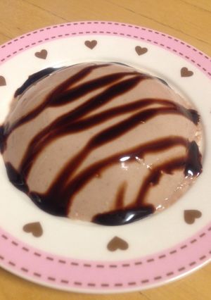 ゼラチン不要★バナナチョコプリン-レシピのメイン写真