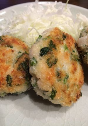 鶏胸肉と空心菜のメンチ♡-レシピのメイン写真