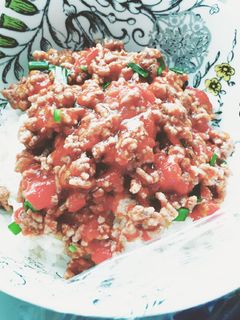 トマト麻婆丼-レシピのメイン写真