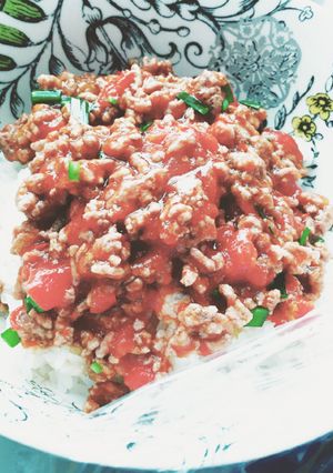 トマト麻婆丼-レシピのメイン写真