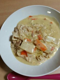 ❤豚バラ肉と根菜のクリームチーズ仕立て❤-レシピのメイン写真