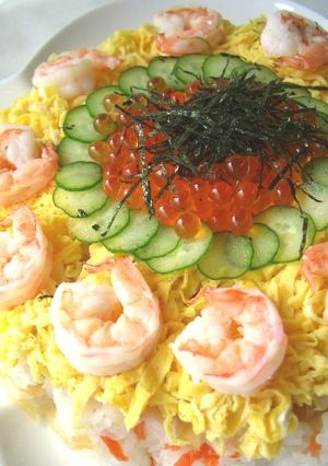 花ちらし寿司-レシピのメイン写真