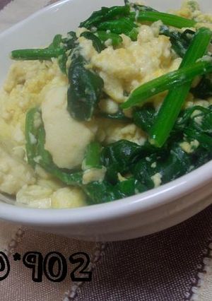ふわふわ豆腐とほうれん草の卵とじ☆*”-レシピのメイン写真