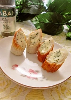 ハーブ入りチーズでちくわのおつまみ-レシピのメイン写真