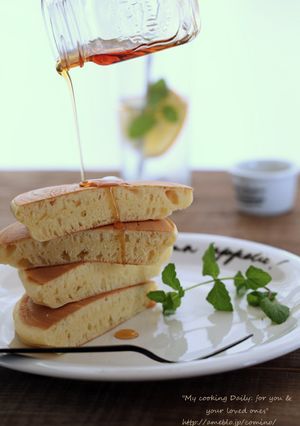 厚みしっかりふわふわパンケーキ-レシピのメイン写真