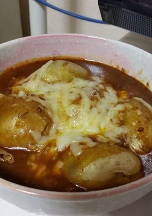 ホクホク～小芋のチーズミートソース！-レシピのメイン写真