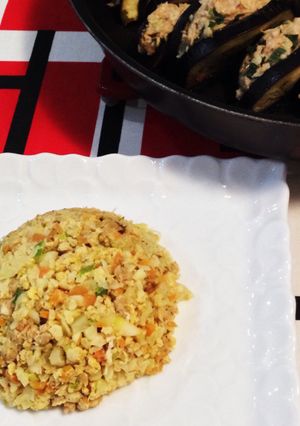 糖質制限！パラふわ！カリフラワー炒飯-レシピのメイン写真