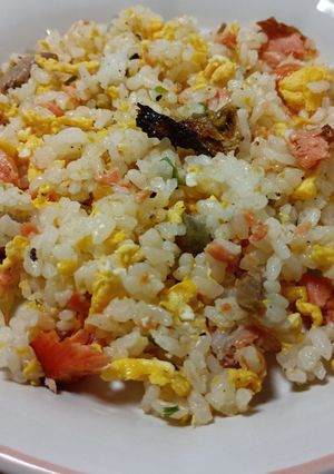塩じゃけの柚子こしょう炒飯-レシピのメイン写真