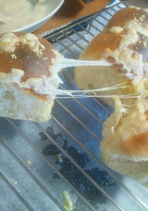 残り物のちぎりパンでチーズトースト♪-レシピのメイン写真