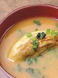 焼き茄子のお味噌汁-レシピのメイン写真