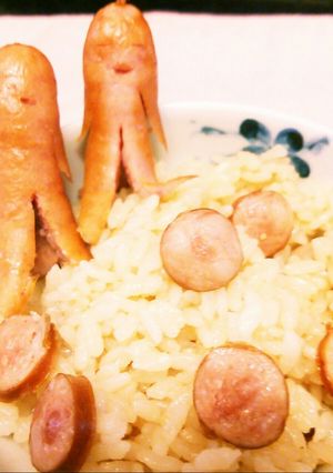 生姜風味☆ウィンナー炊き込みご飯-レシピのメイン写真