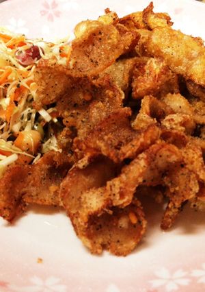 鶏皮の唐揚げ-レシピのメイン写真