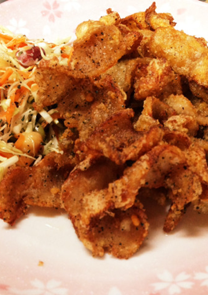鶏皮の唐揚げ-レシピのメイン写真
